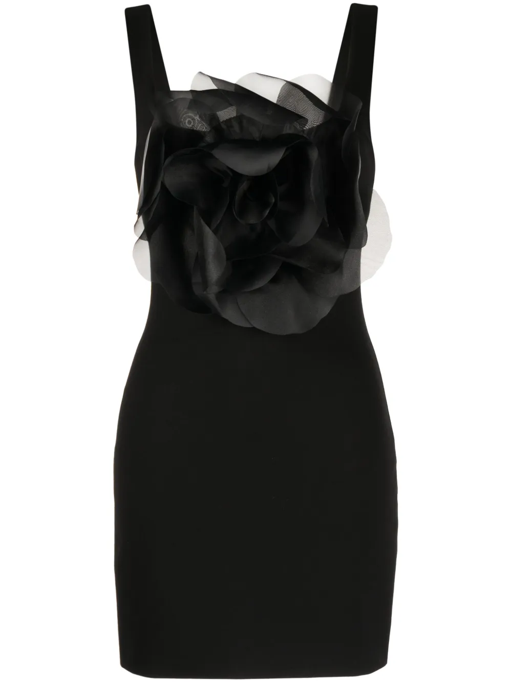 Cynthia Rowley Abito corto smanicato - Nero