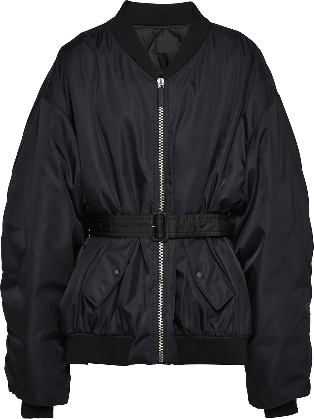 Prada Bomber con zip - Nero