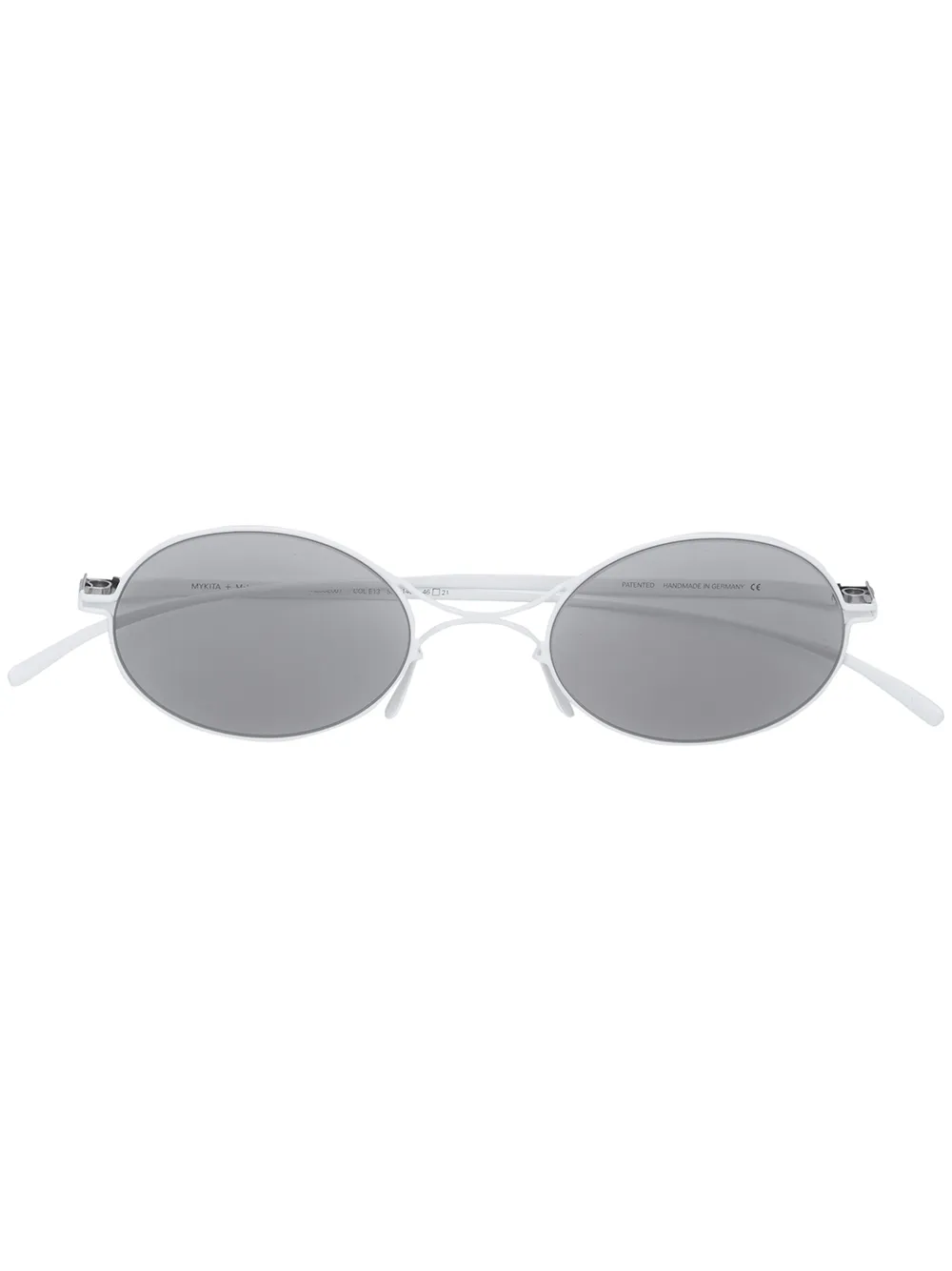 Mykita Mykita x Maison Margiela Oval sunglasses - Bianco