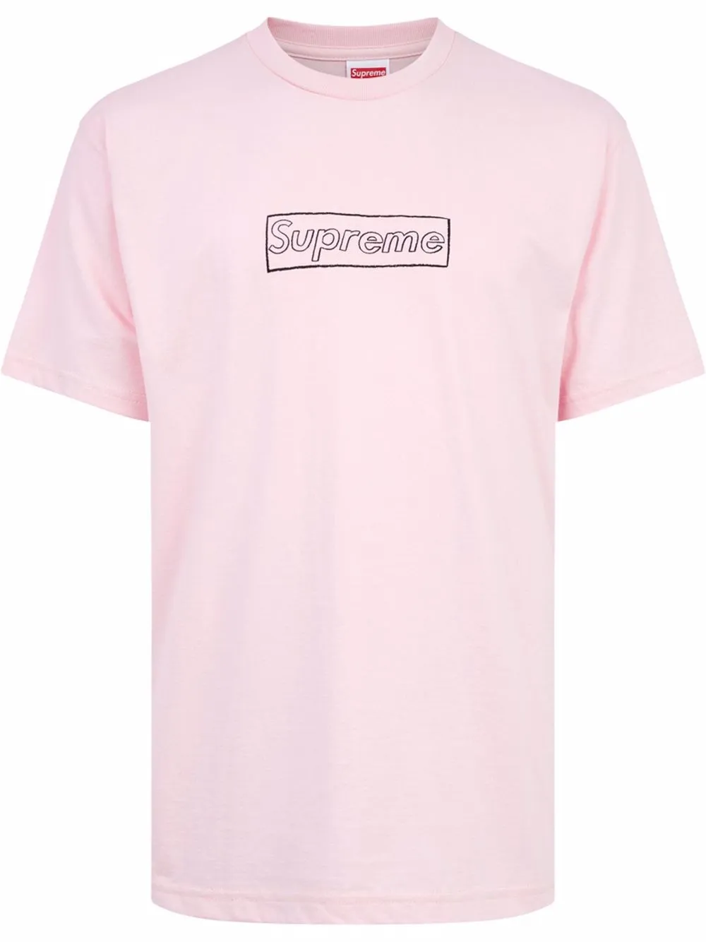 Supreme T-shirt con logo supreme x KAWS - Rosa