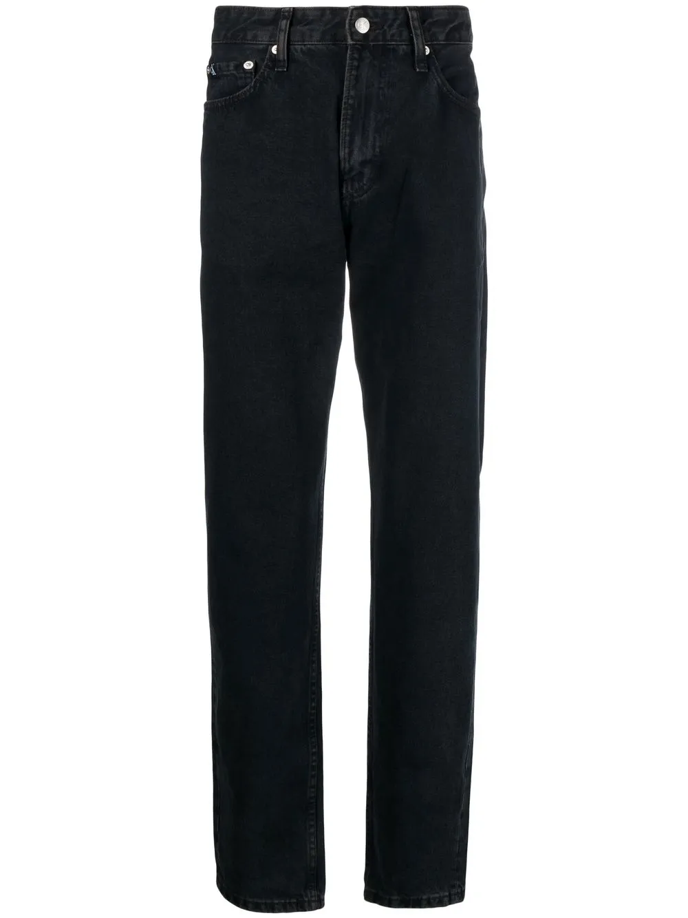 Calvin Klein Jeans Jeans dritti a vita media - Grigio