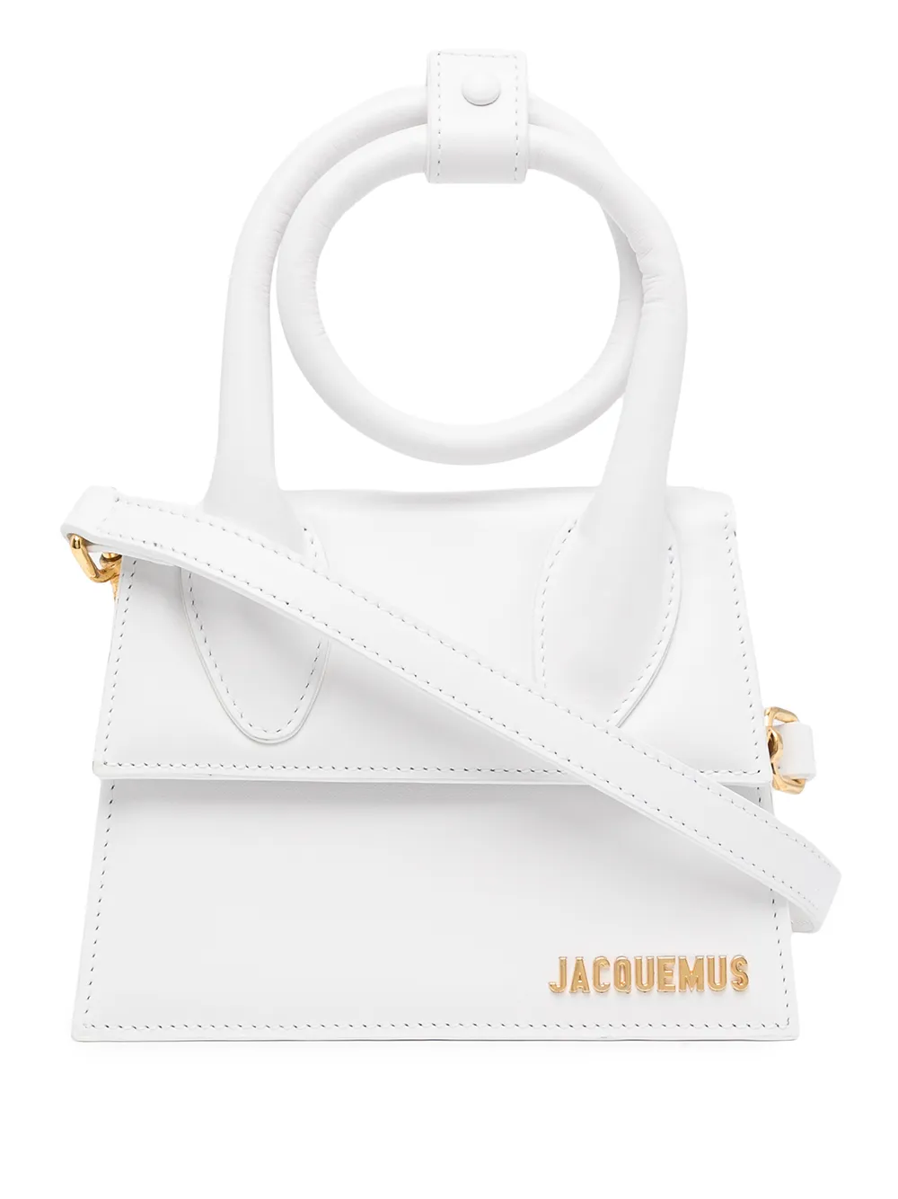 Jacquemus Borsa tote Le Chiquito Noeud - Bianco