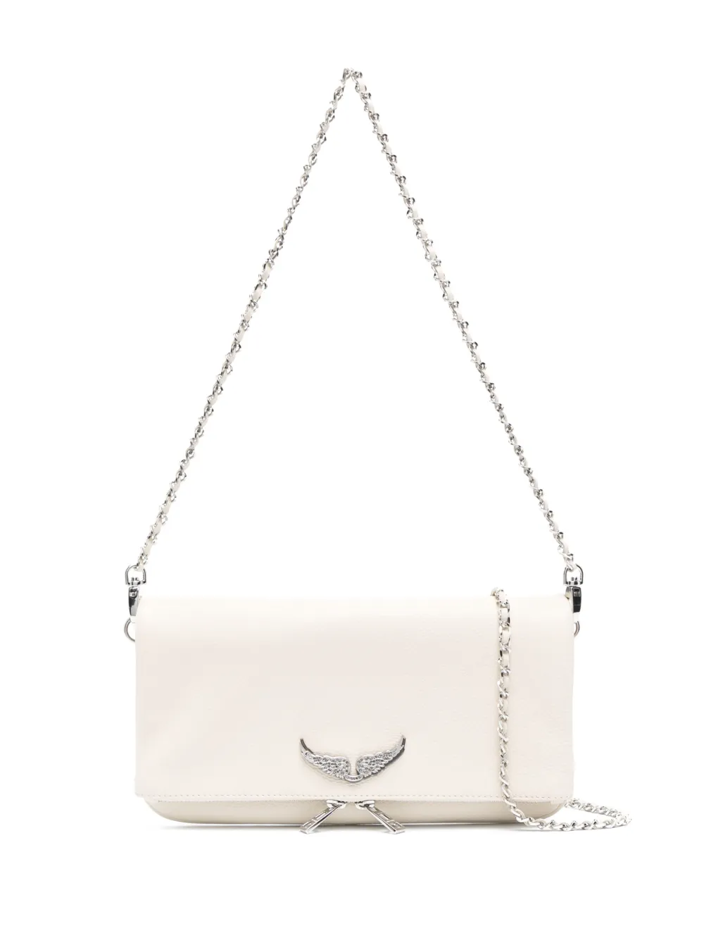 Zadig&Voltaire Clutch Rock Swing Your Wings - Bianco