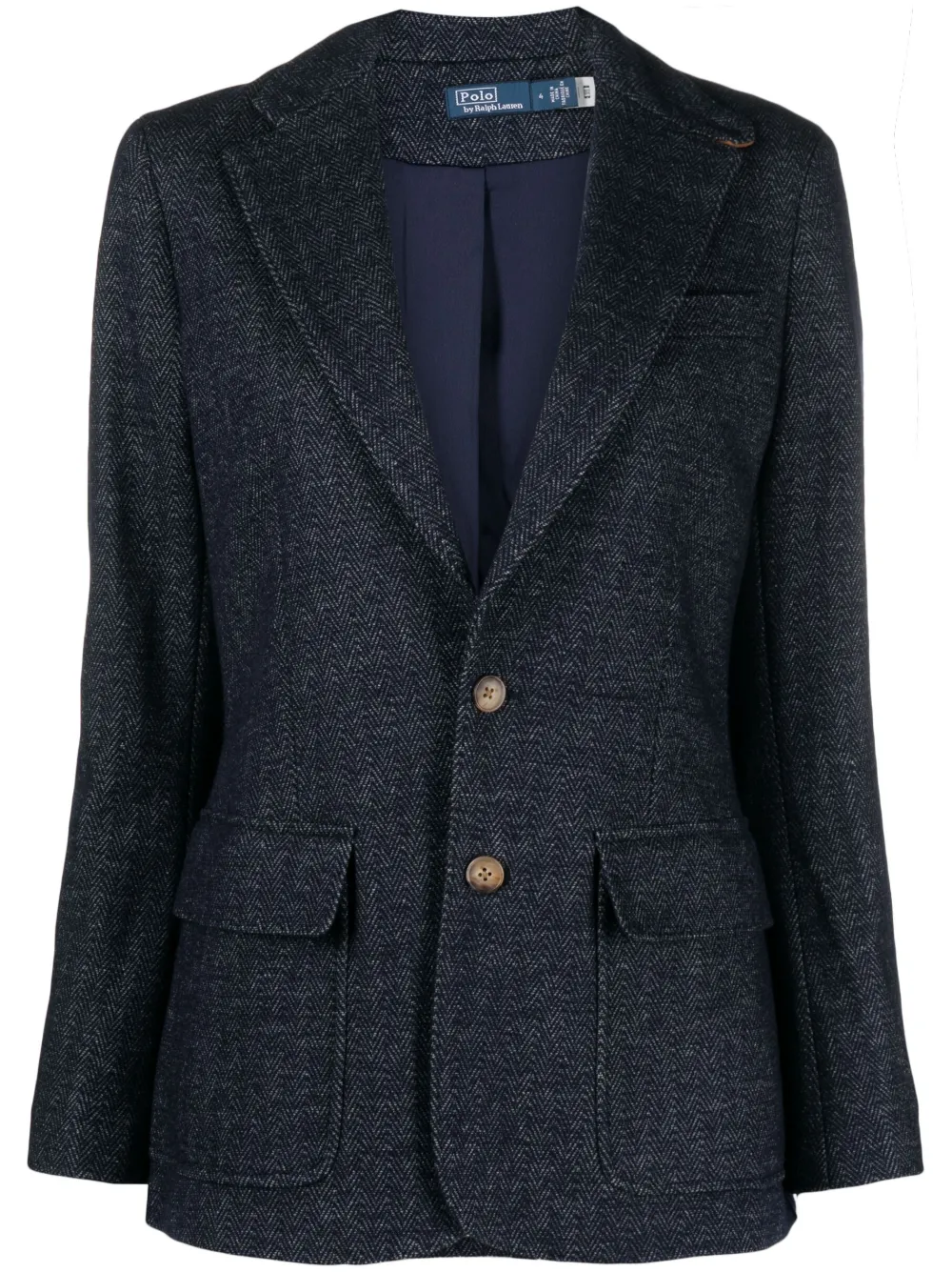 Polo Ralph Lauren Blazer con revers a lancia - Blu