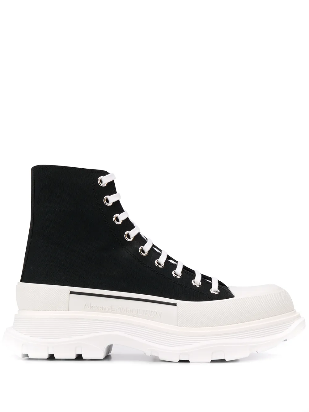 Alexander McQueen Sneakers alte Tread Slick - Nero
