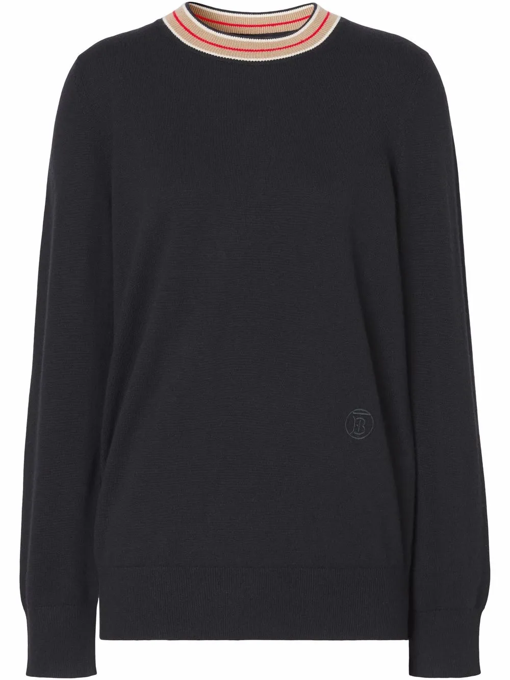 Burberry Maglione a righe - Nero