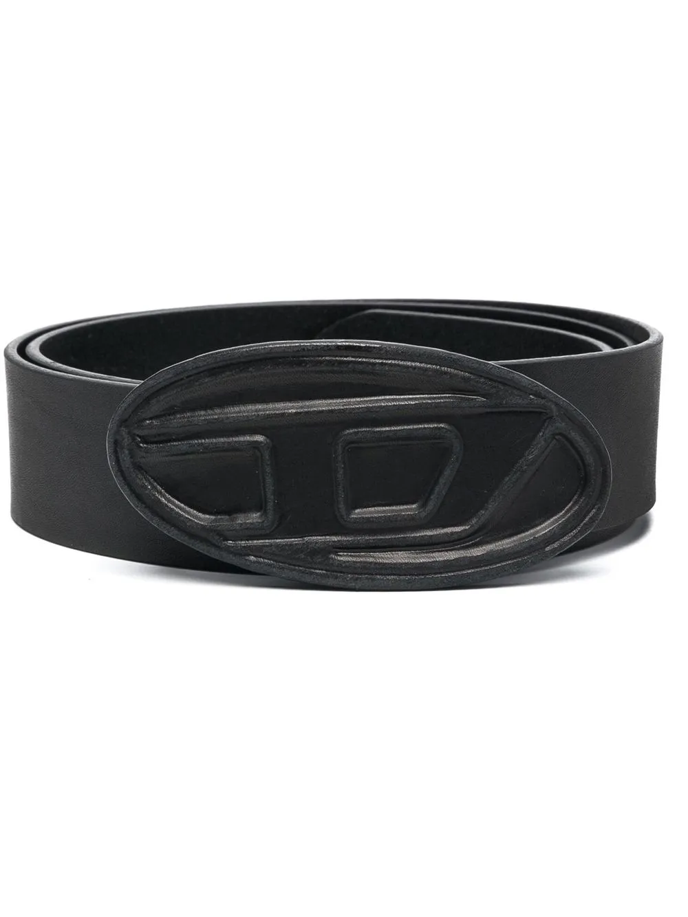Diesel Cintura 1DR con fibbia logo - Nero