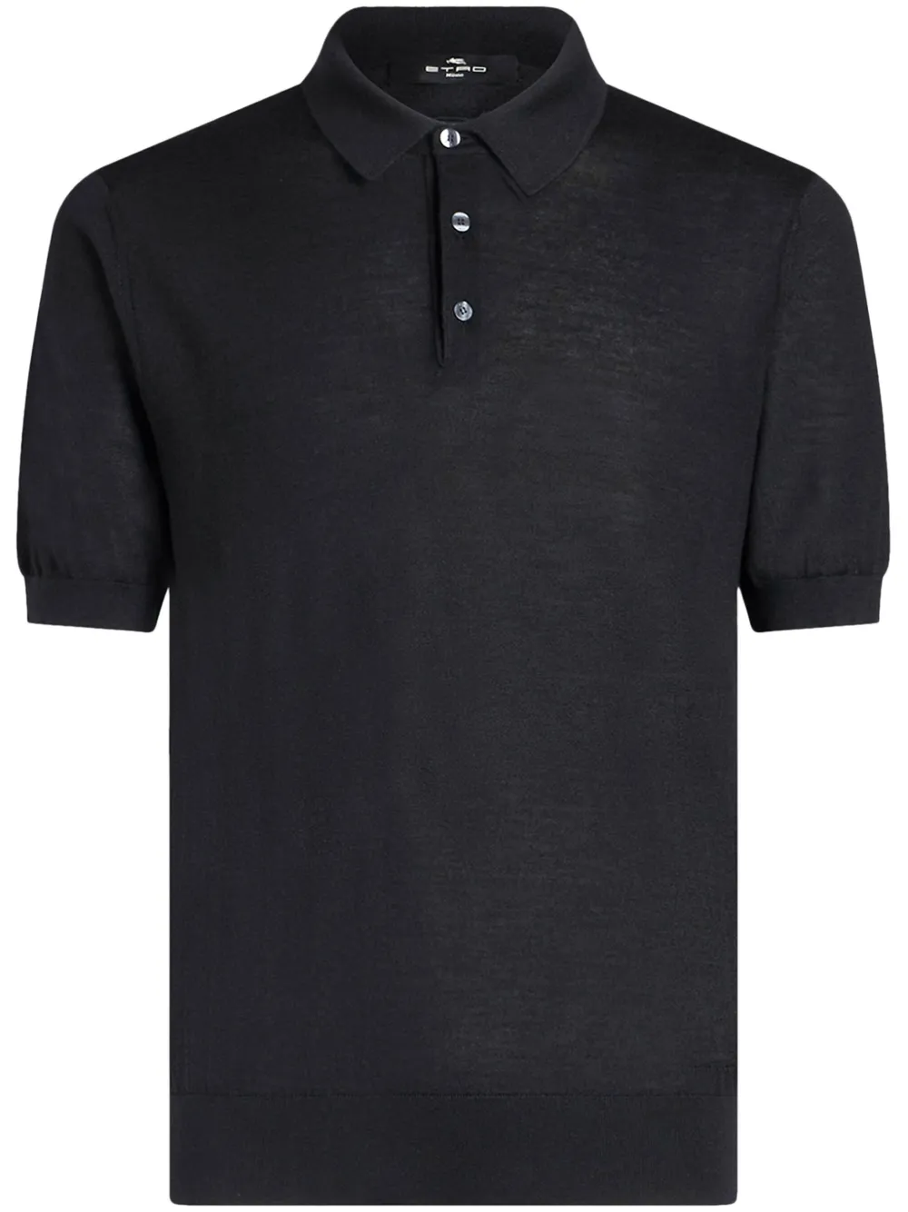ETRO Polo Pegaso con ricamo - Nero