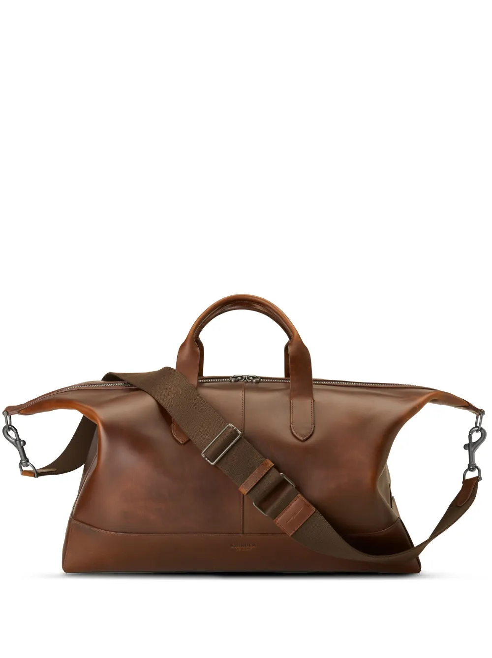 Shinola Borsone Canfield in pelle - Marrone