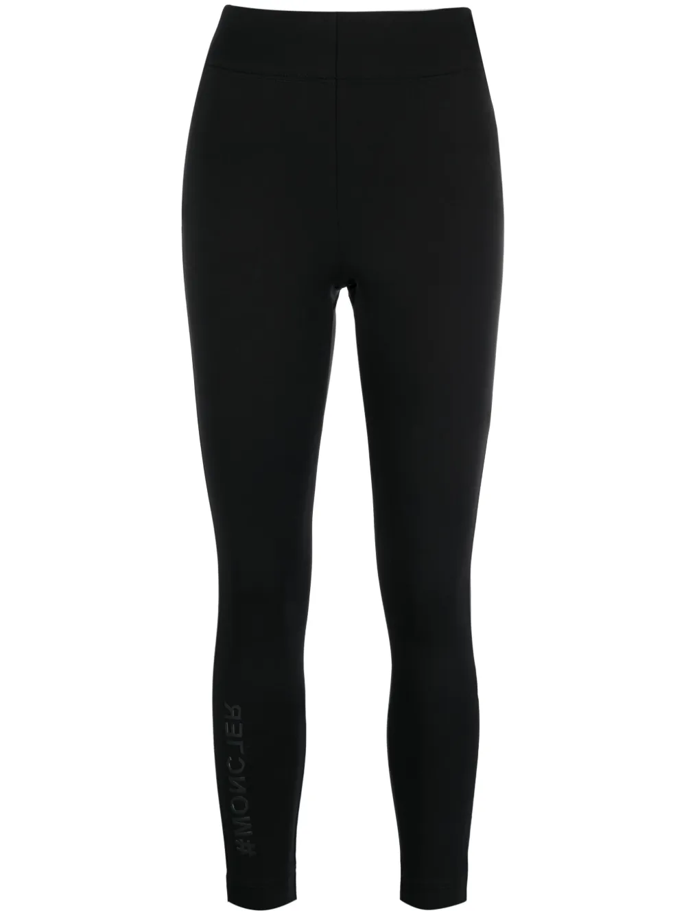 Moncler Grenoble Leggings con zip - Nero