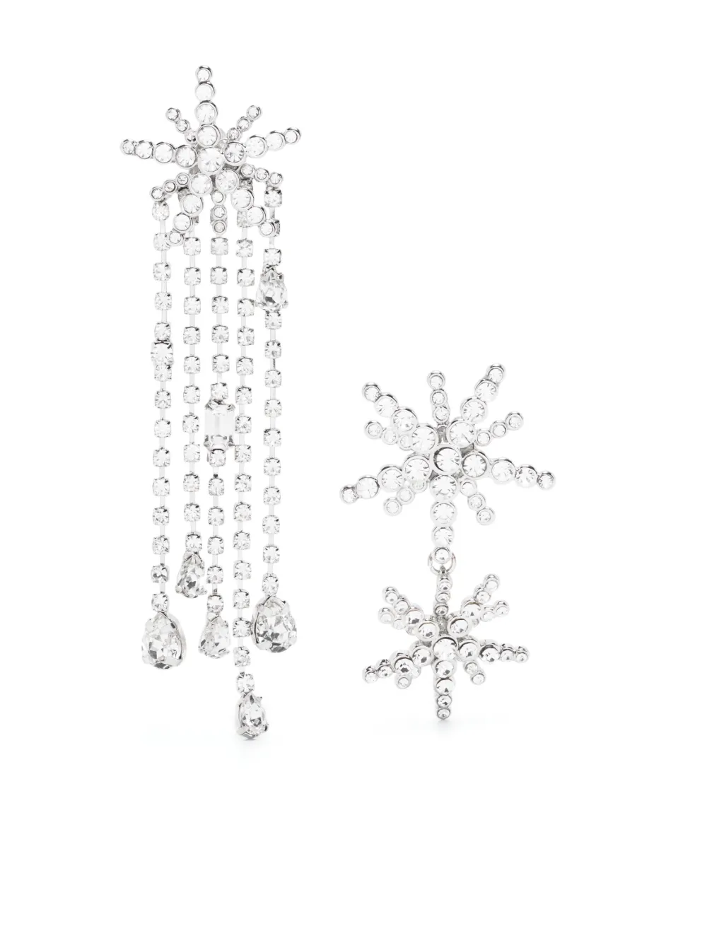 Maje Orecchini Star con cristalli - Argento