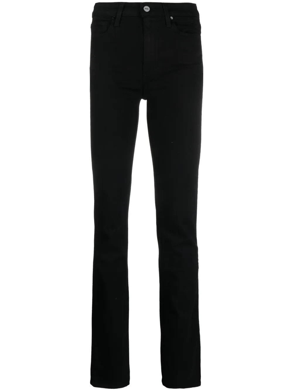 PAIGE Jeans dritti a vita alta - Nero
