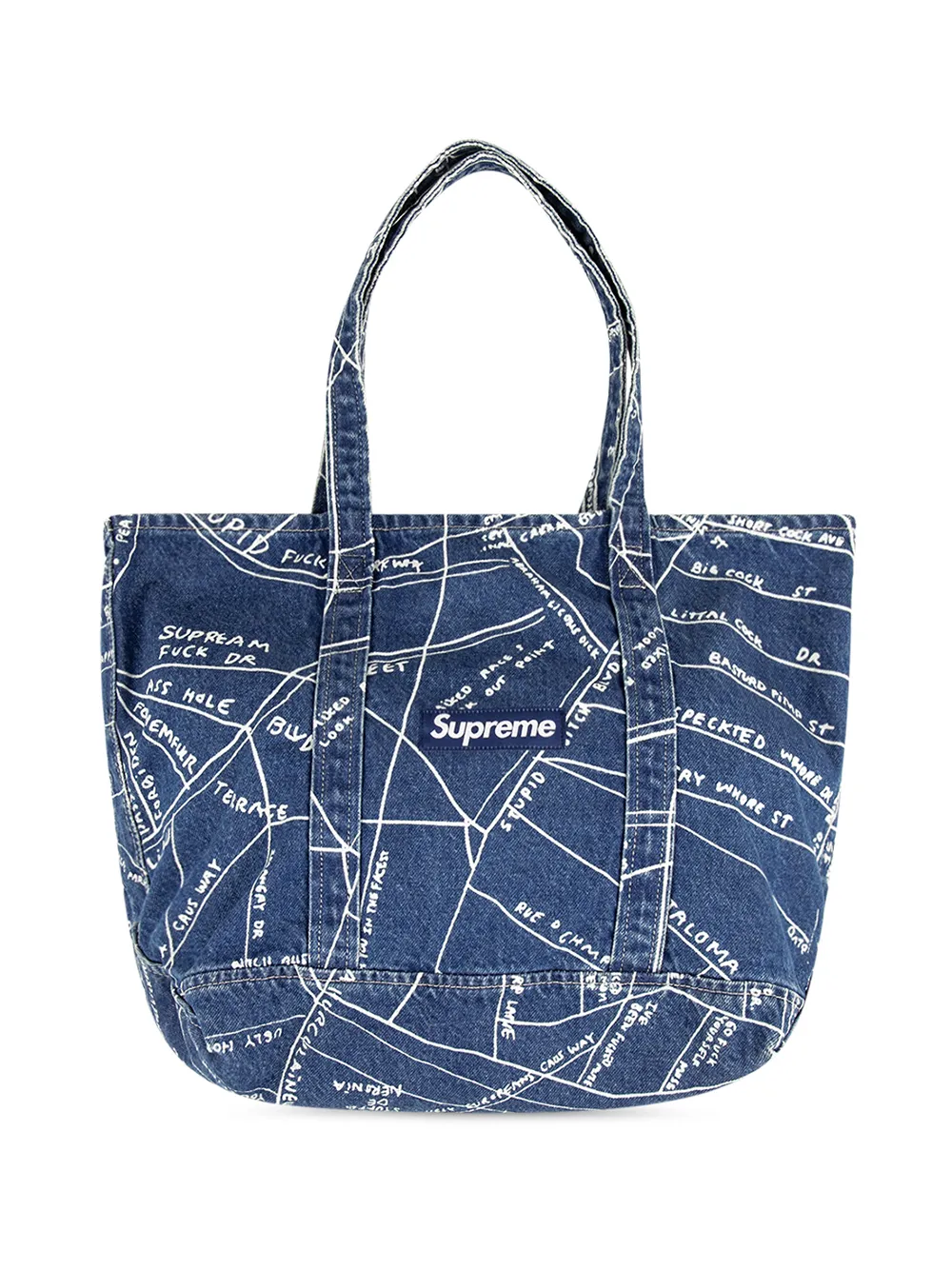 Supreme Borsa tote Gonz Map - Blu