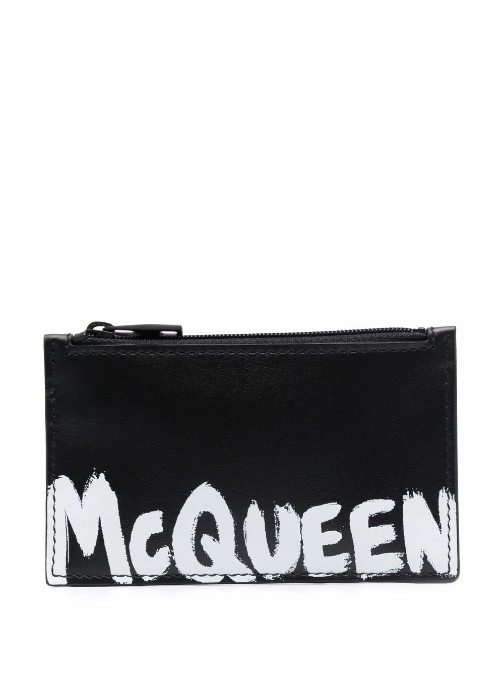 Alexander McQueen Portafoglio con stampa - Nero