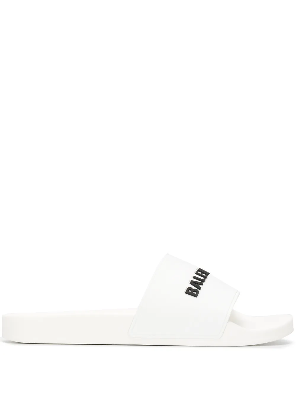Balenciaga Sandali slides goffrate - Bianco
