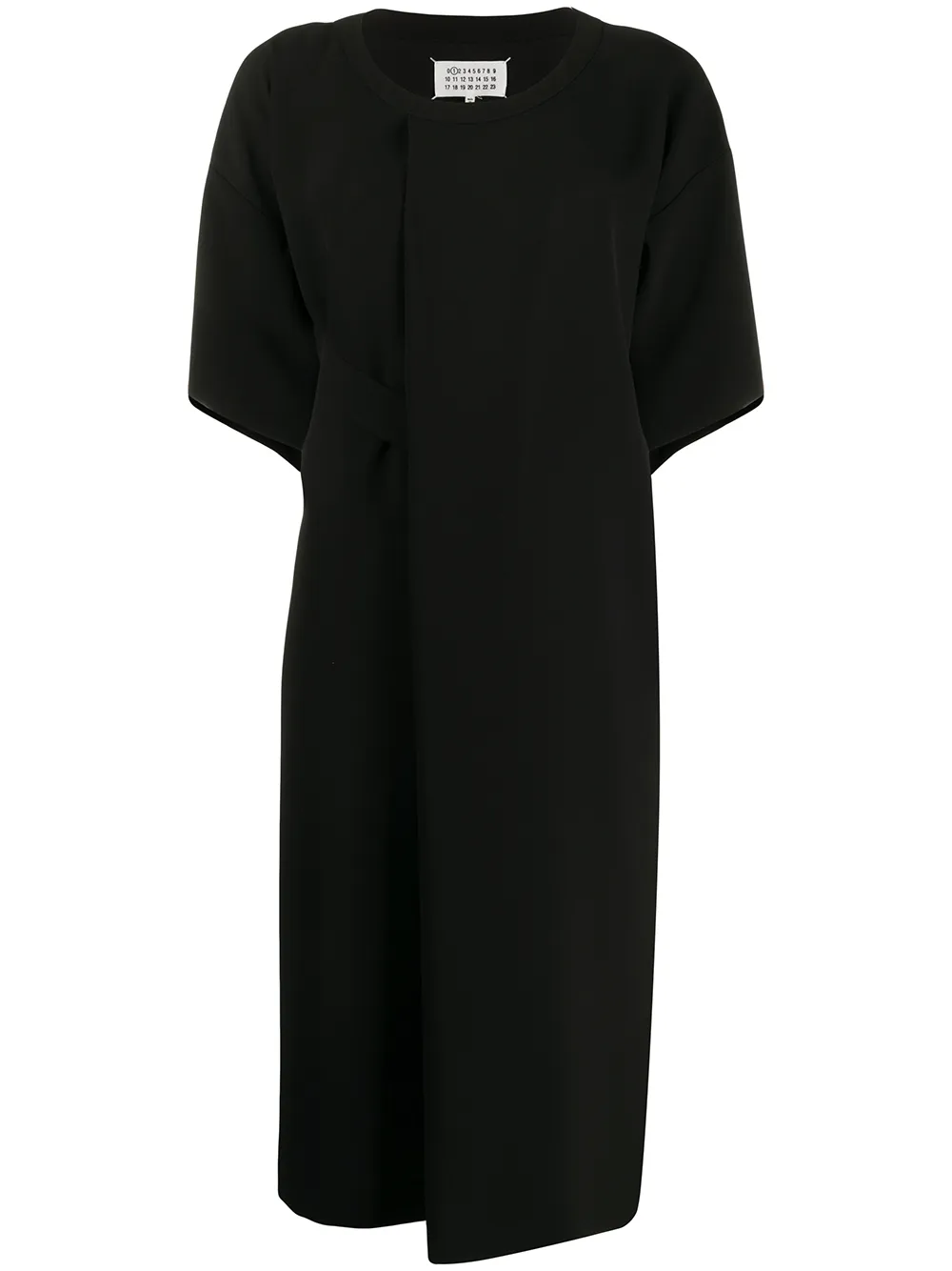 Maison Margiela Abito modello T-shirt - Nero