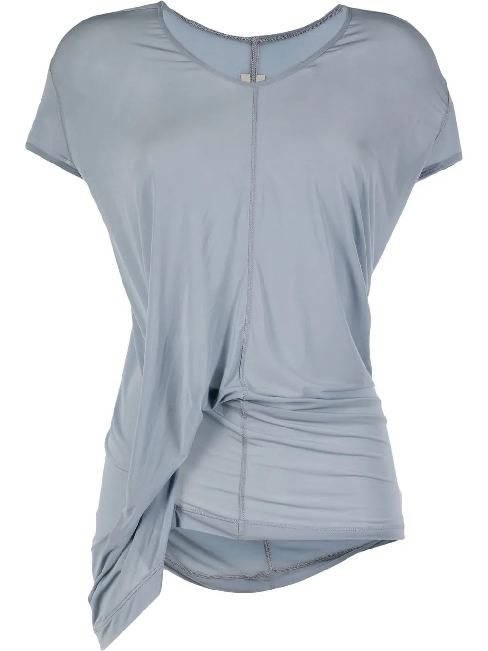 Rick Owens T-shirt con arricciatura - Blu