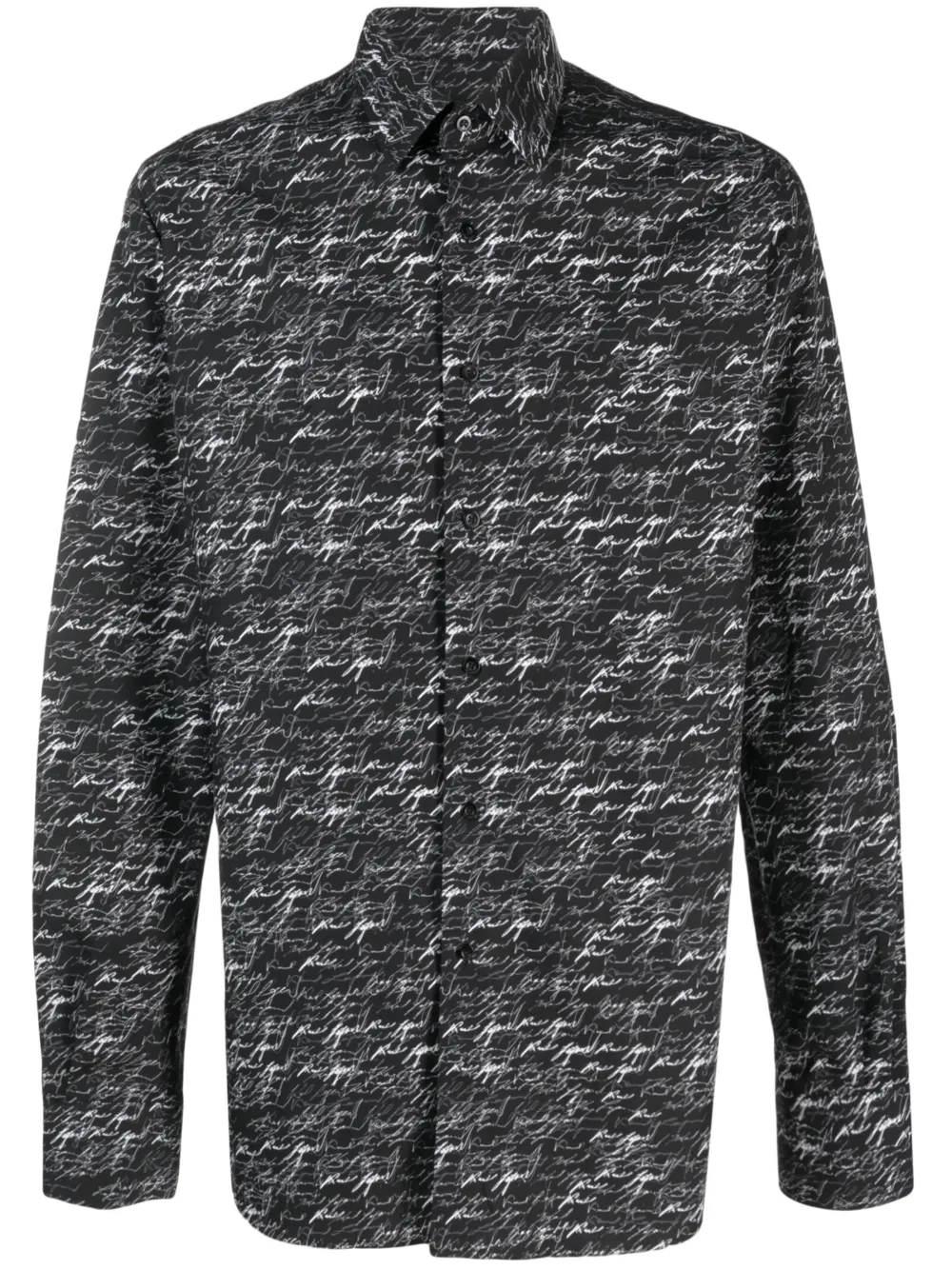 Karl Lagerfeld Camicia Karl Signature - Nero