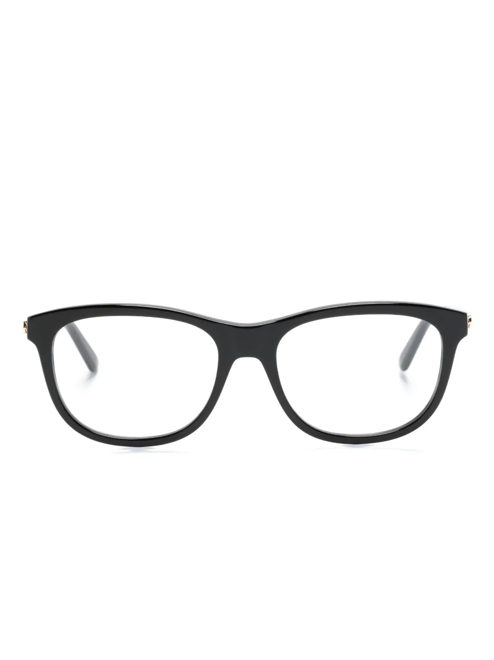 Gucci Eyewear Occhiali squadrati con placca logo - Nero