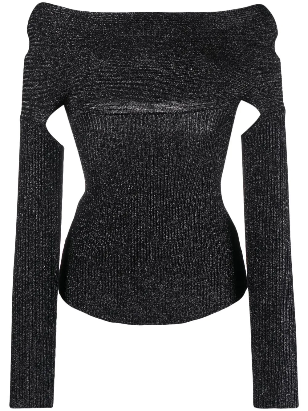 KHAITE Top Salma con schiena scoperta - Nero