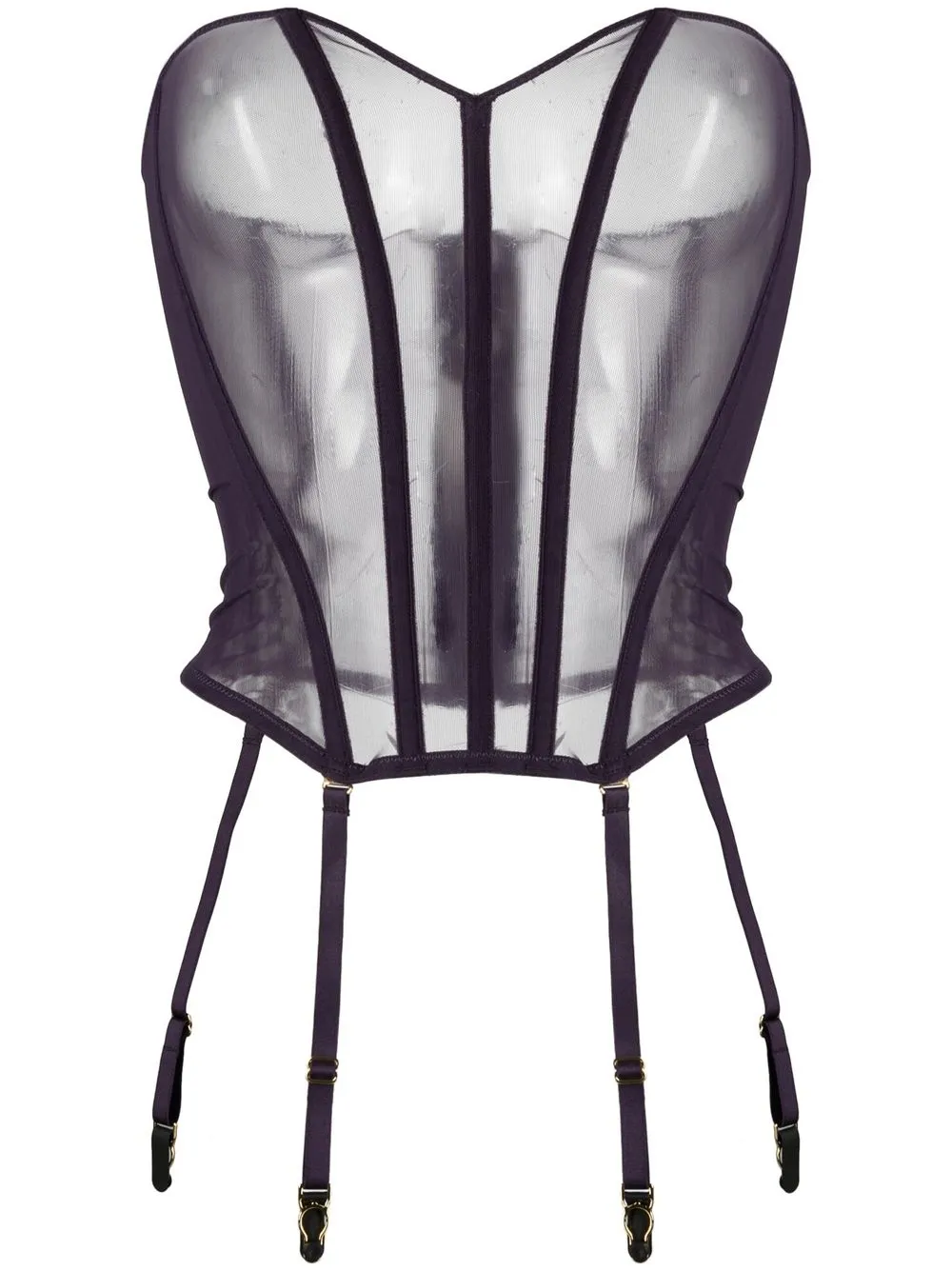 Maison Close Corsetto L'Amoureuse porte-jarretelles - Viola