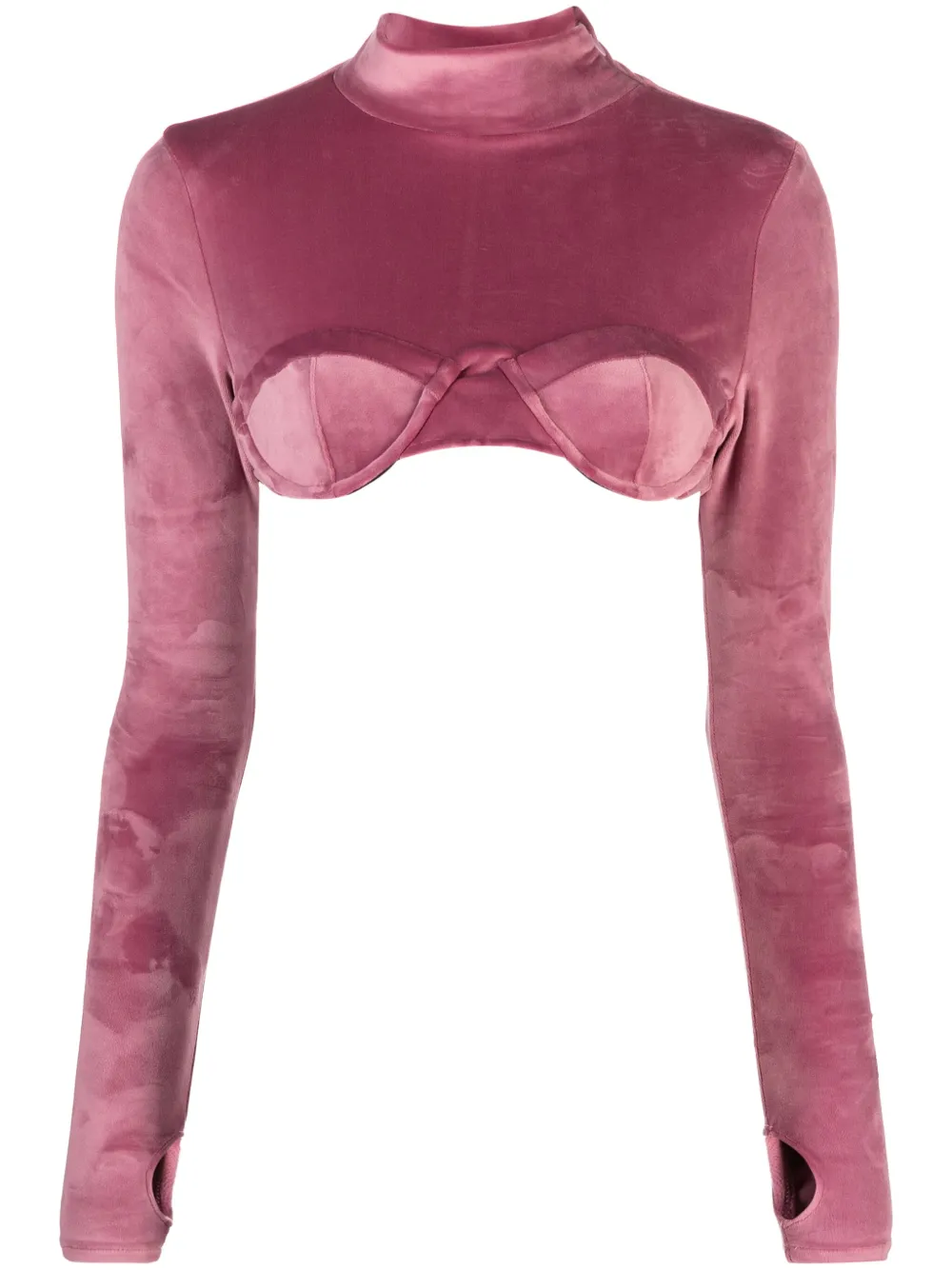 Gcds Blusa crop - Rosa