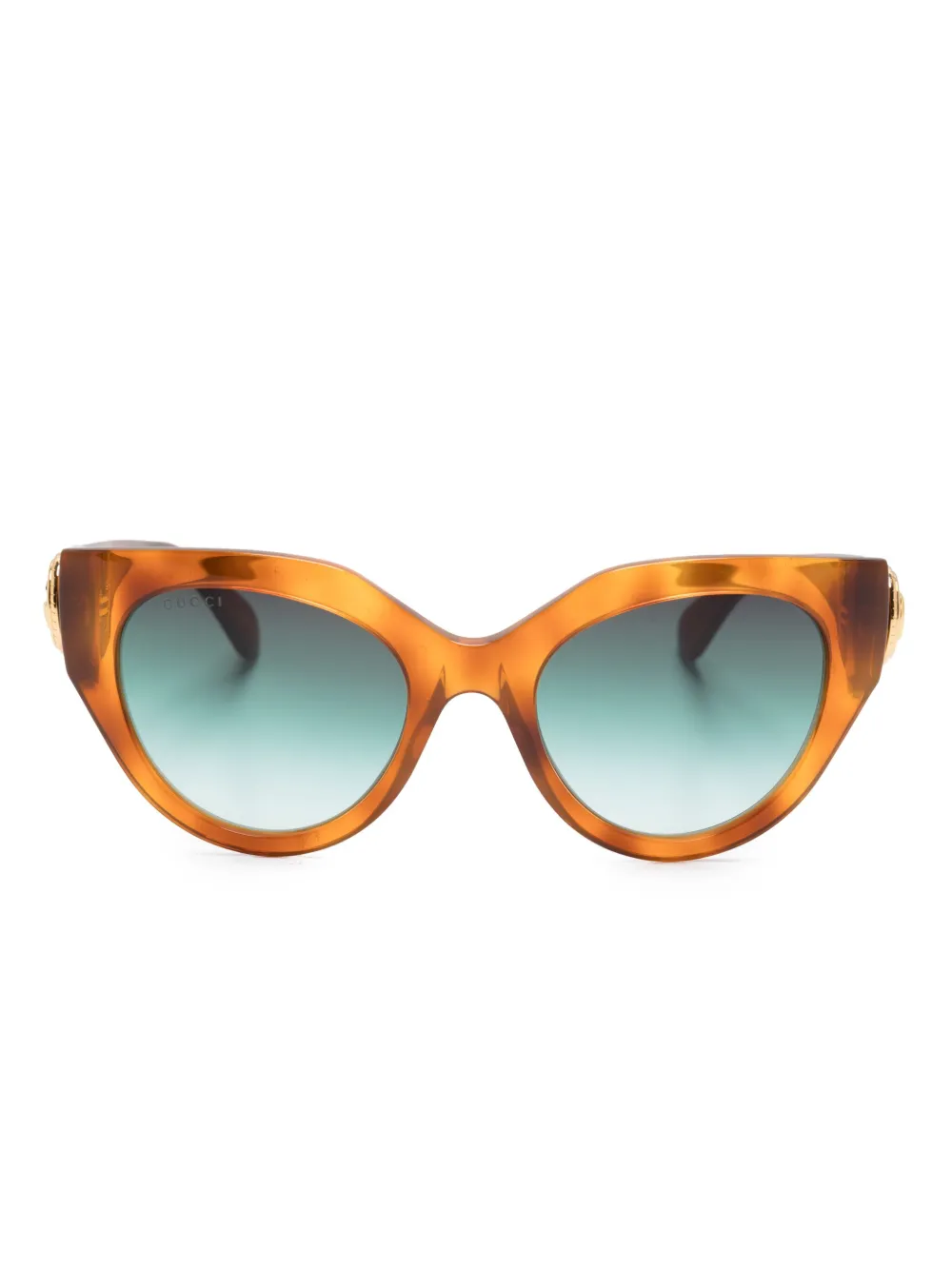 Gucci Eyewear Occhiali da sole cat-eye tartarugati - Marrone