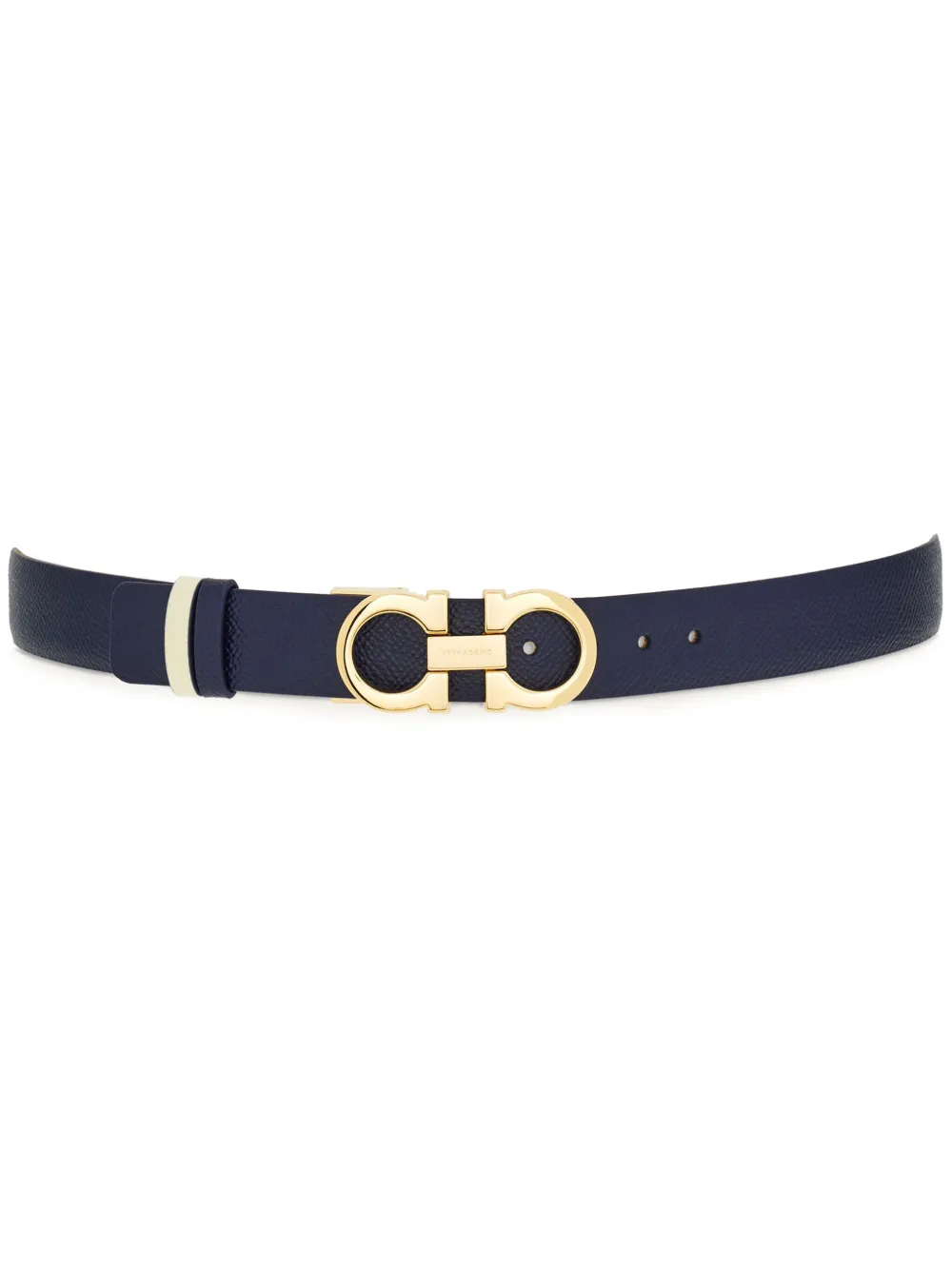 Ferragamo Cintura con placca Gancini - Blu