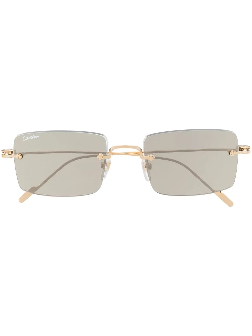 Cartier Eyewear Occhiali da sole squadrati Signature C de Cartier Precious - Oro