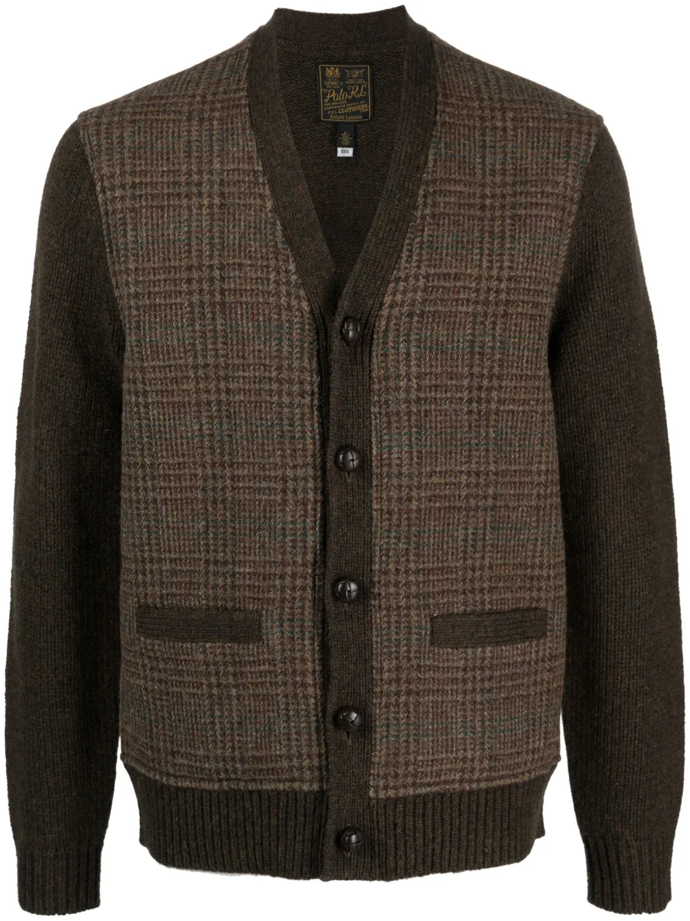 Polo Ralph Lauren Cardigan con inserti - Marrone