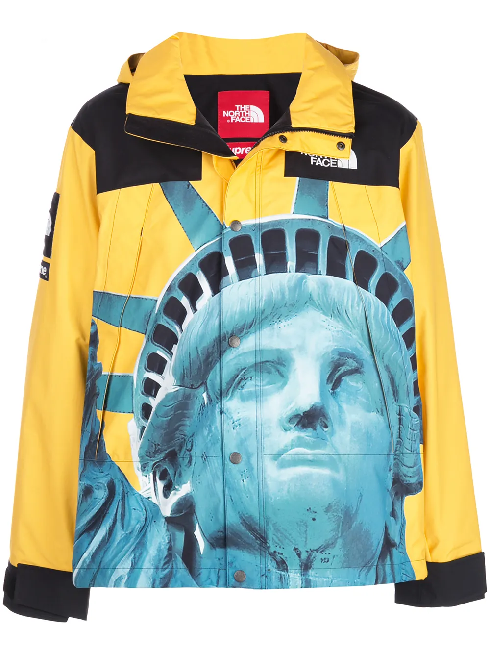 Supreme Giacca a vento con stampa supreme x The North Face - Giallo