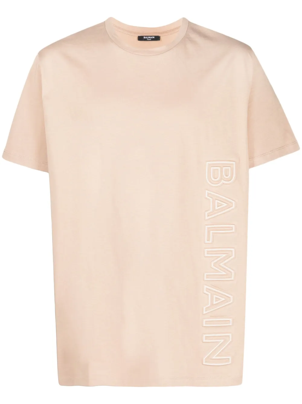 Balmain T-shirt con logo goffrato - Toni neutri