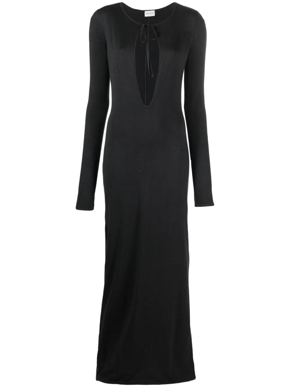 Magda Butrym Abito lungo con dettaglio cut-out - Grigio