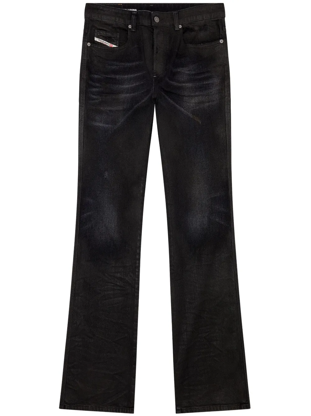 Diesel Jeans D-Buck svasati con vita bassa 1998 - Nero