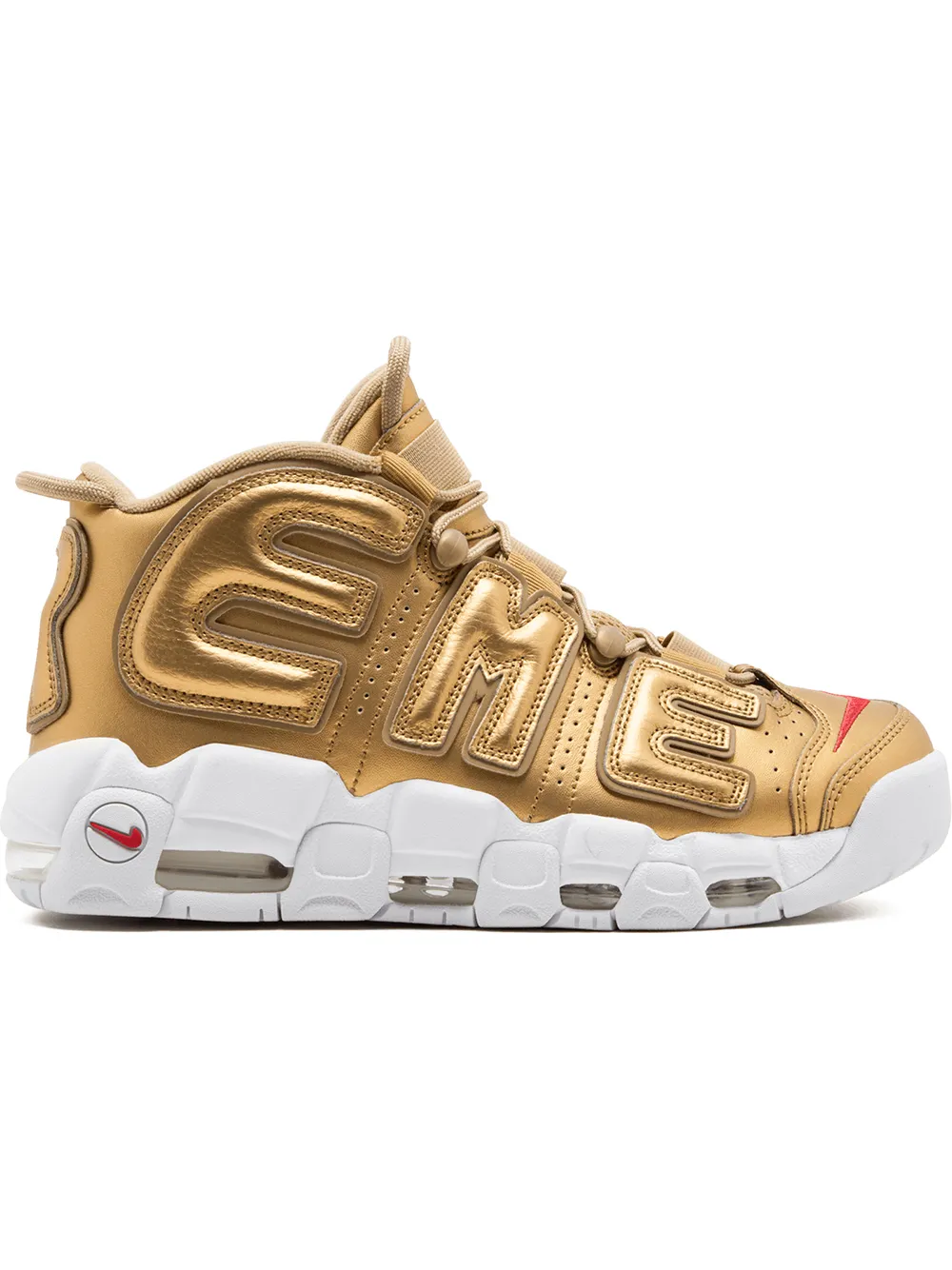 Supreme Sneakers 'Air More Uptempo' - Effetto metallizzato