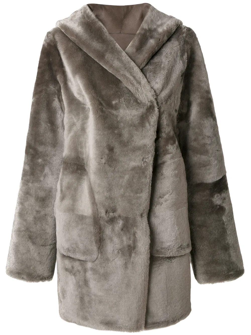 Sylvie Schimmel Cappotto con cappuccio - Grigio