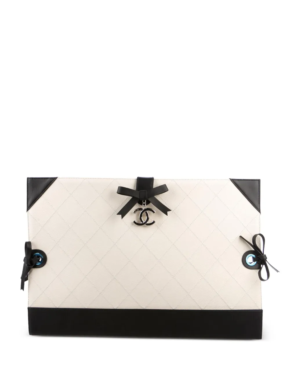 CHANEL Pre-Owned Clutch trapuntata CC mini Pre-owned 2014 - Toni neutri