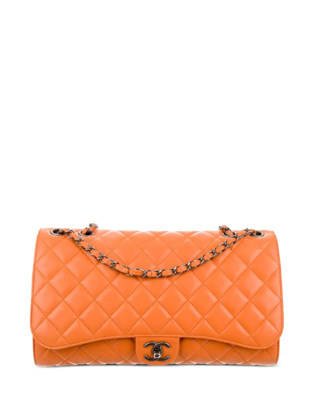 CHANEL Pre-Owned Borsa a spalla Classic Flap Pre-owned 2014 - Arancione