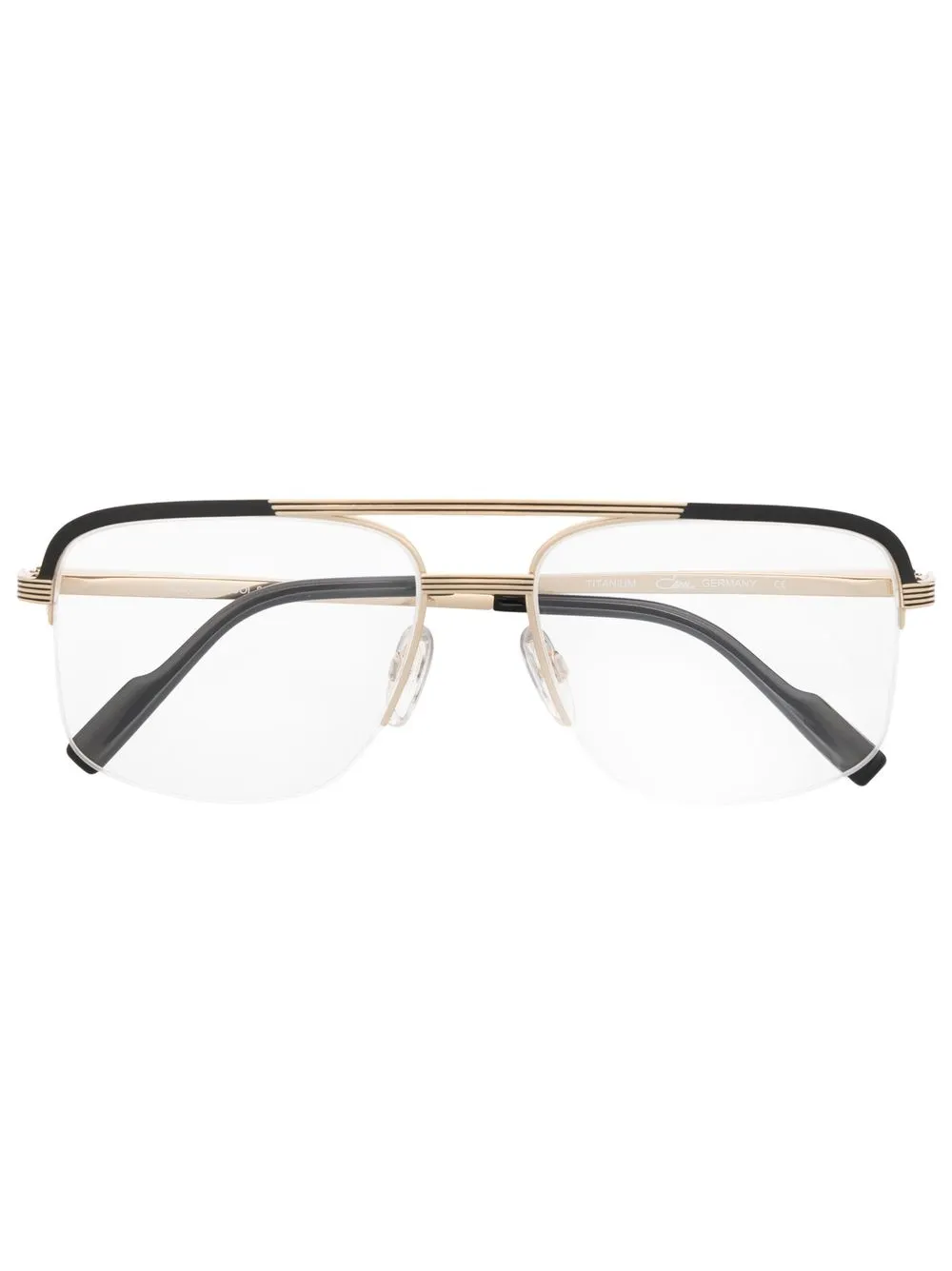 Cazal Occhiali con montatura stile pilota - Oro