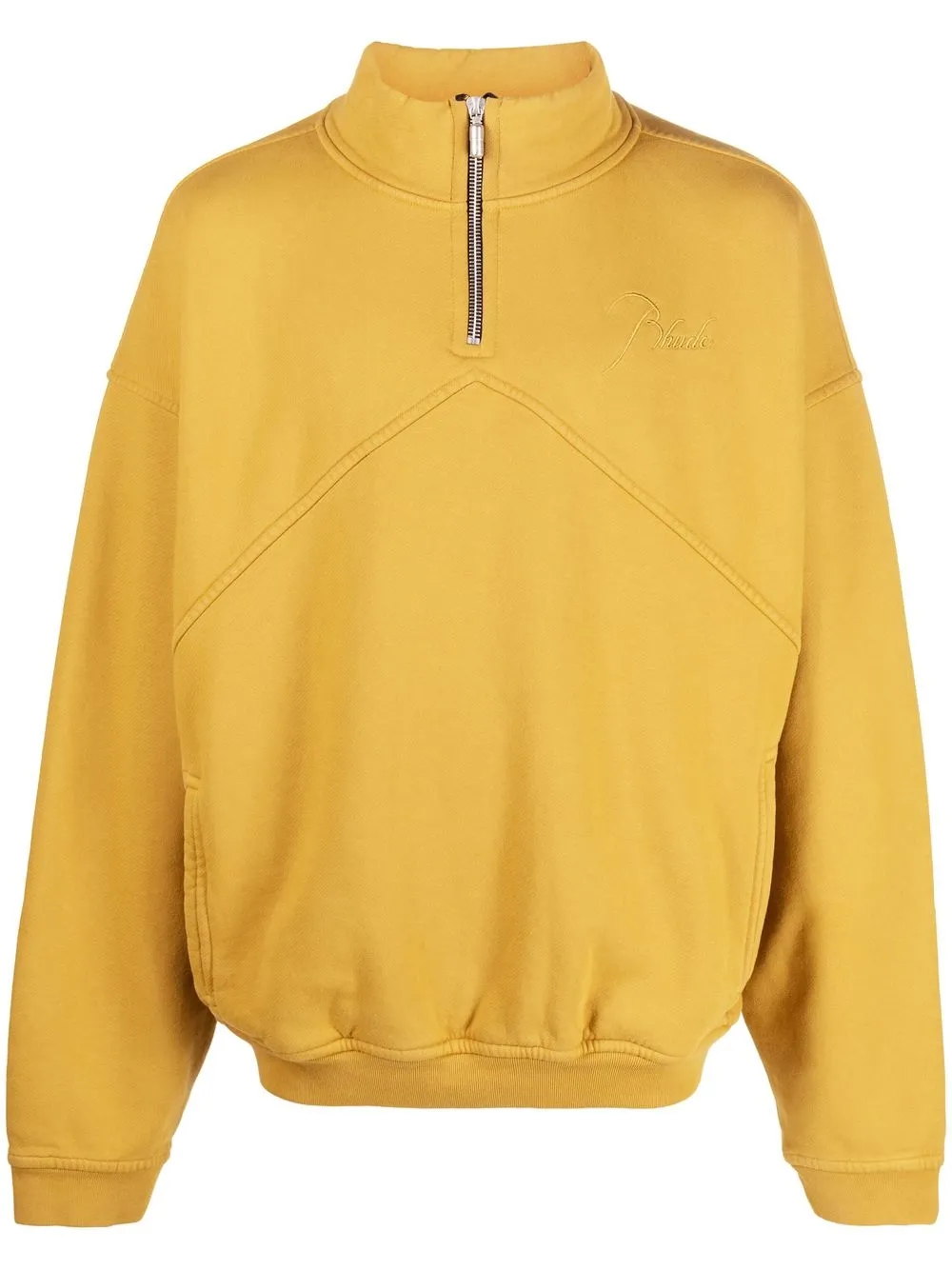 RHUDE Felpa con ricamo - Giallo