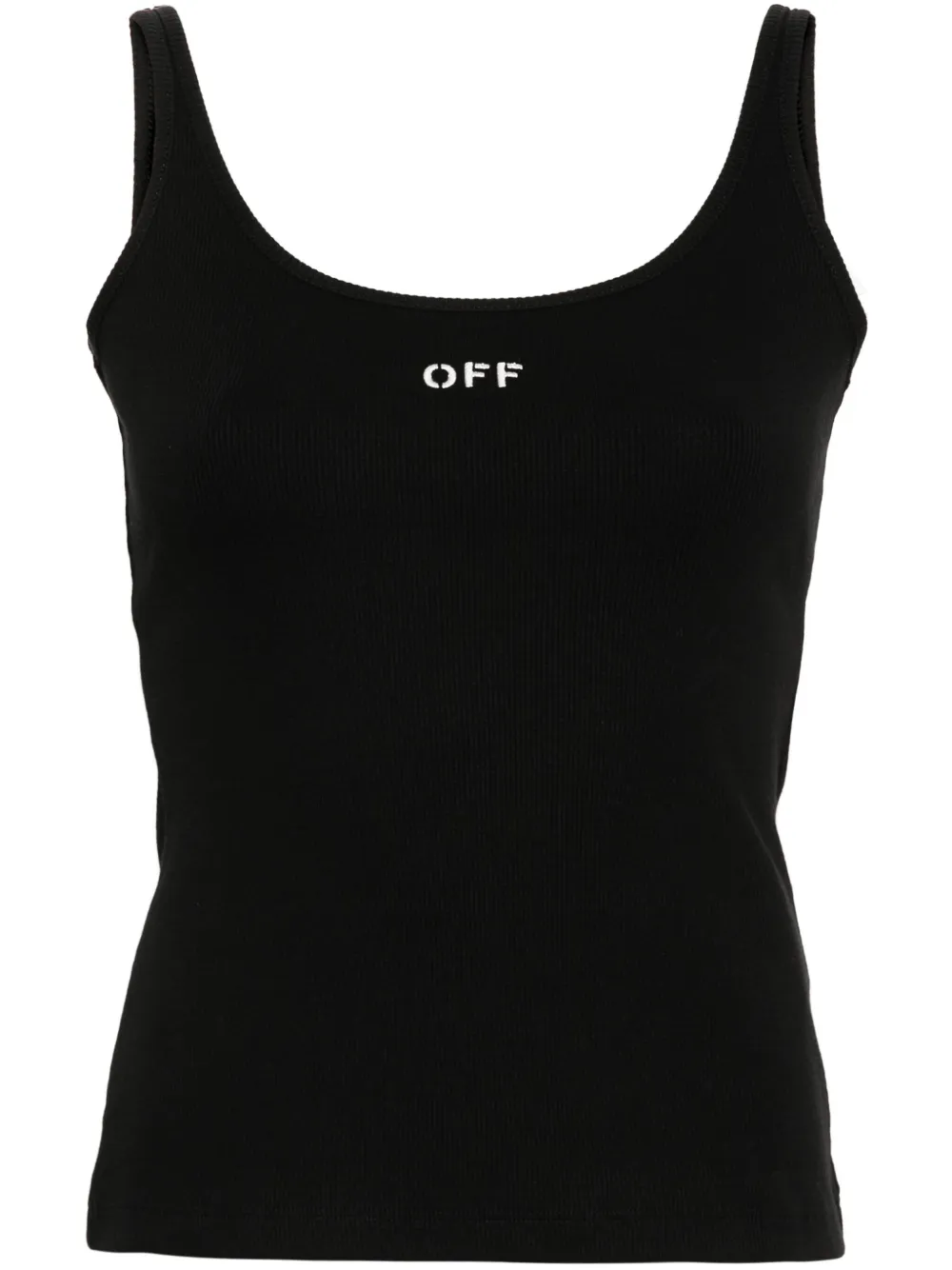 Off-White Canotta Off Stamp a coste - Nero
