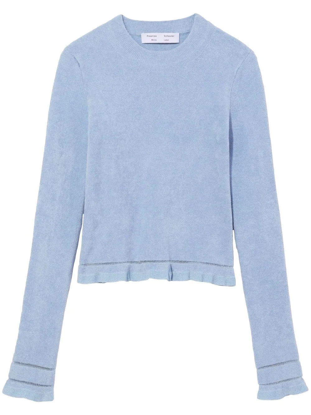 Proenza Schouler White Label Top svasato - Blu
