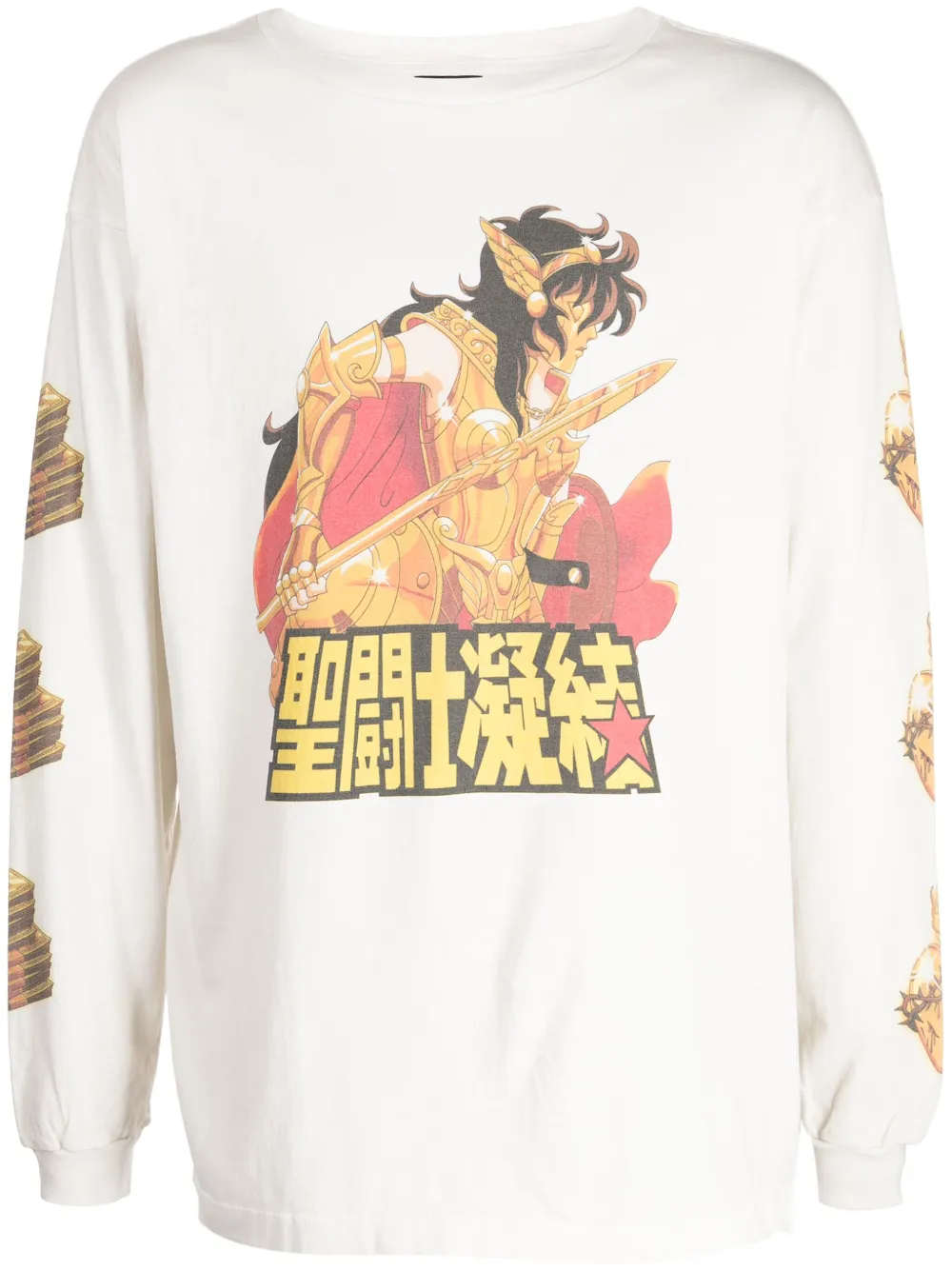 SAINT MXXXXXX x CLOT graphic-print cotton T-shirt - Bianco