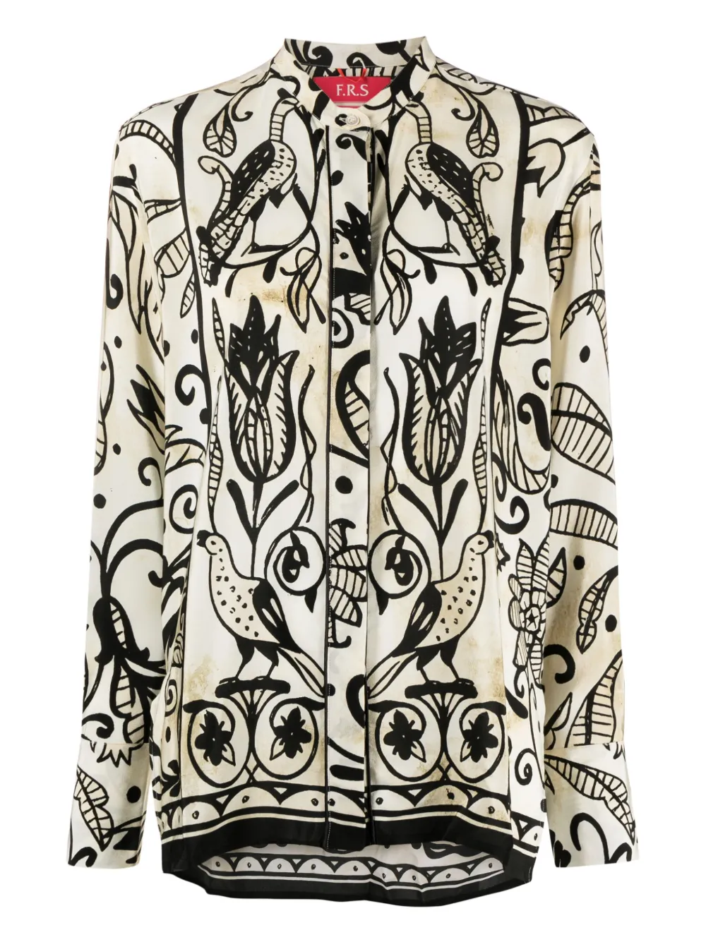 F.R.S For Restless Sleepers Camicia a fiori - Bianco