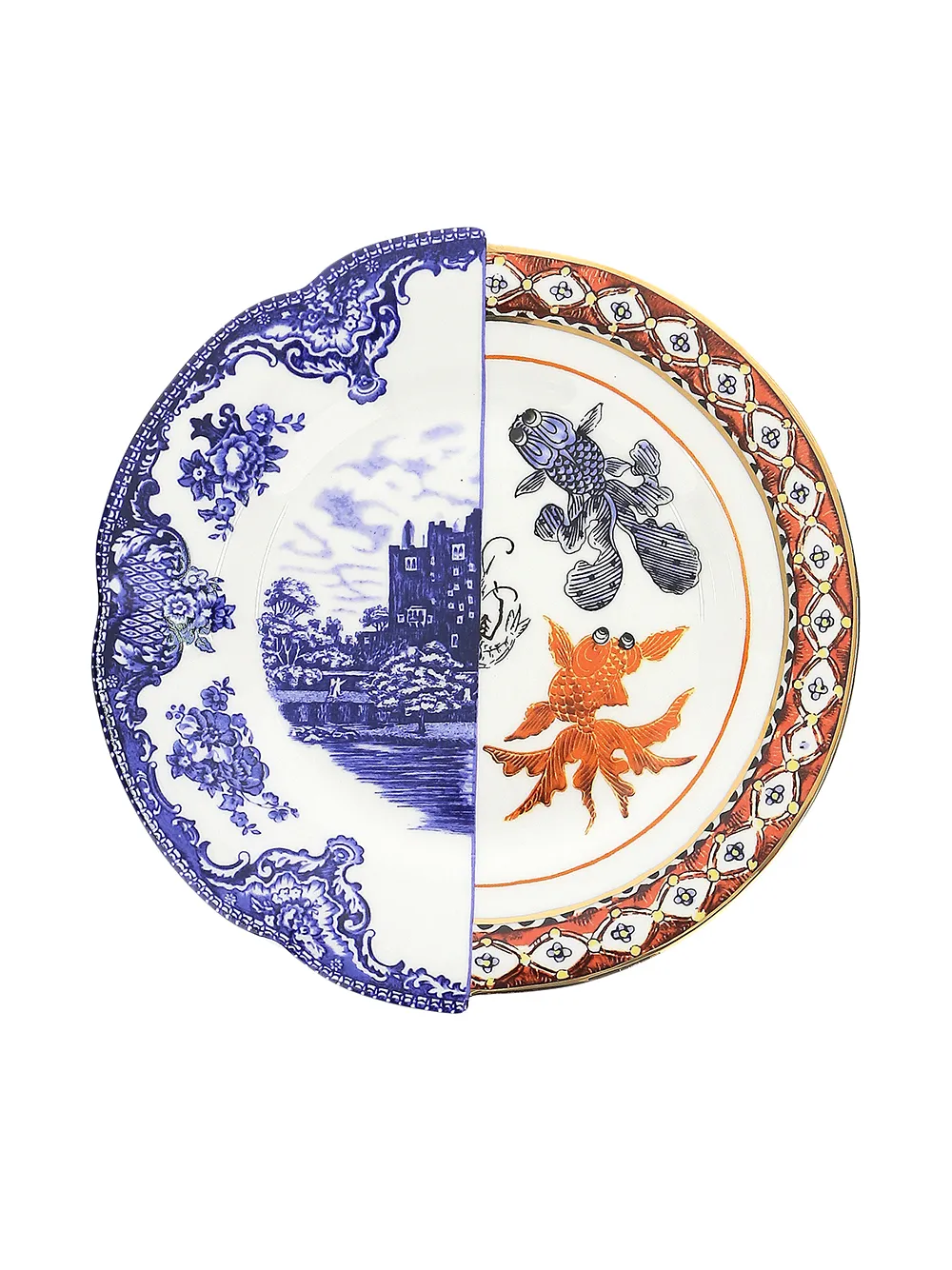 Seletti Piatto piano Hybrid Isaura - Blu
