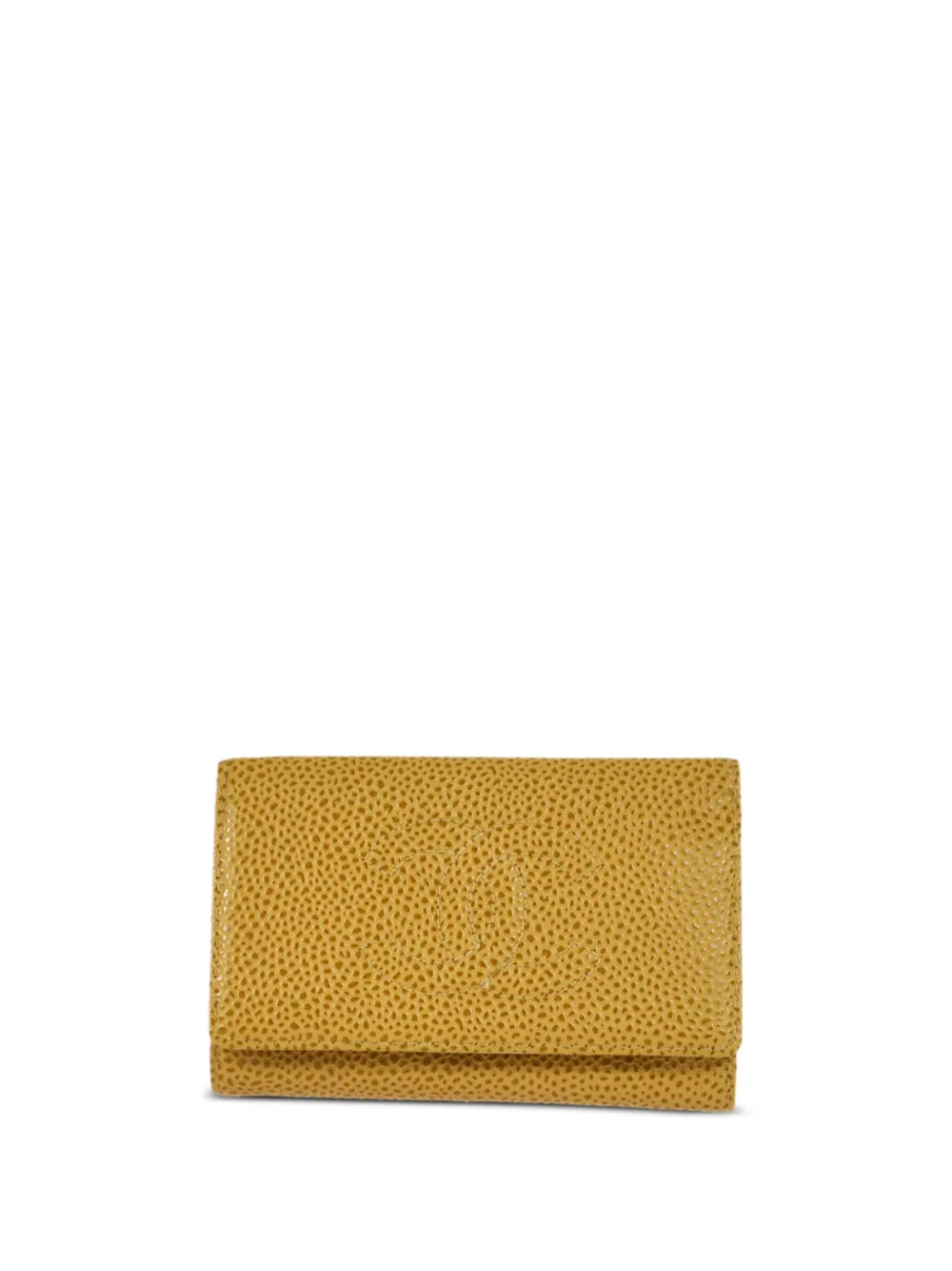 CHANEL Pre-Owned Portachiavi con logo CC Pre-owned 2002 - Giallo