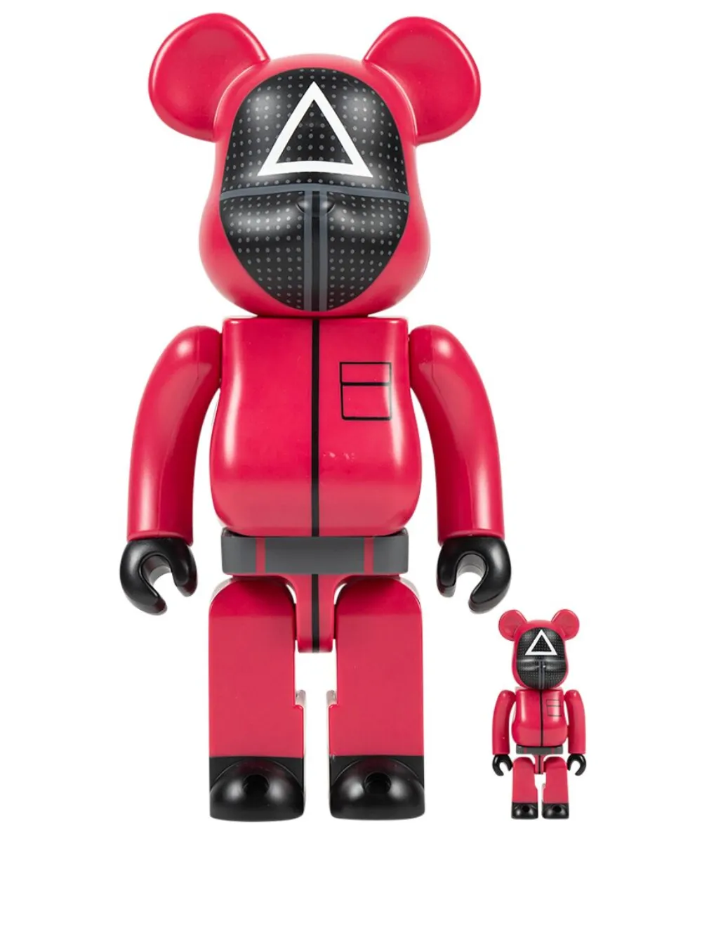 MEDICOM TOY Set di figure Medicom Toy x Squid Game Triangle Guard 100% & 400 - Rosso