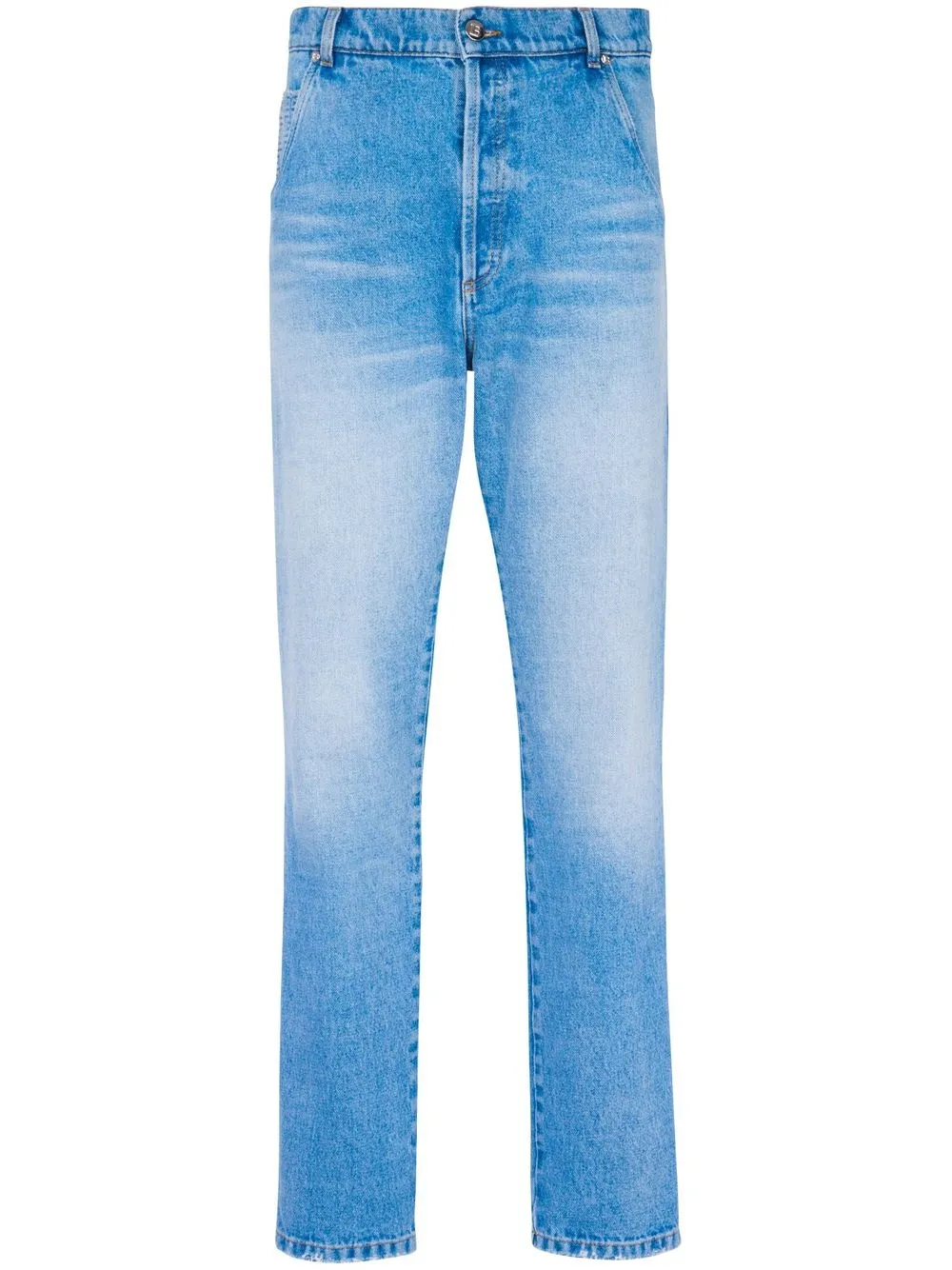 Balmain Jeans slim a vita bassa - Blu