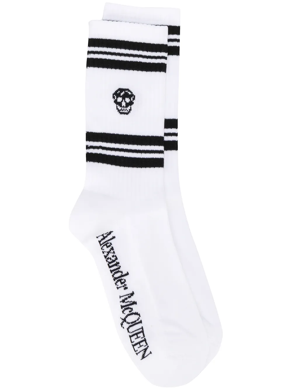 Alexander McQueen Calzini a coste - Bianco