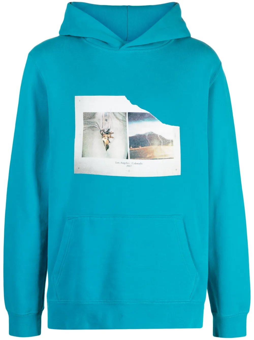 Zadig&Voltaire Felpa Sanchi con stampa fotografica - Blu